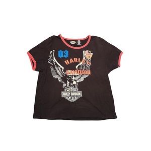 Harley Davidson patched graphic short sleeve tshirt